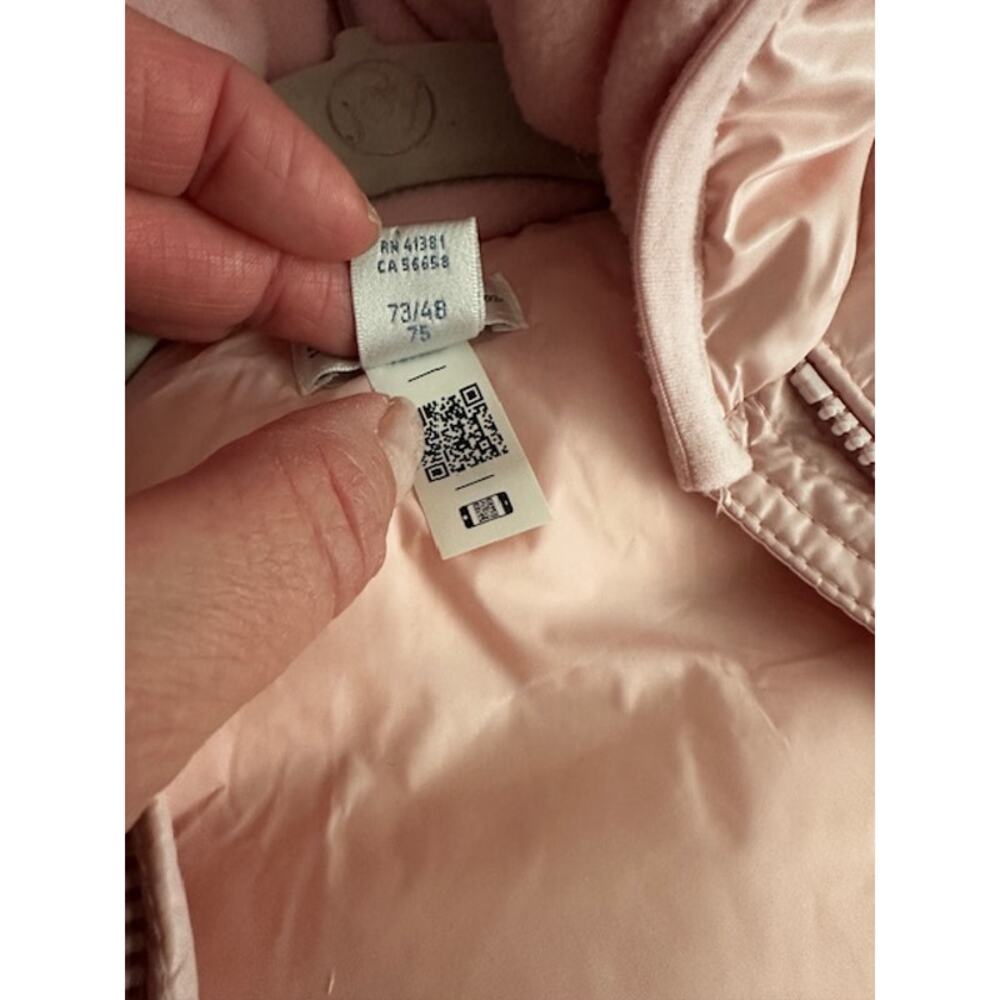 Ralph Lauren NWOT Water Repellent Down Girl Bunting Snowsuit Pink 9mo - Picture 10 of 12